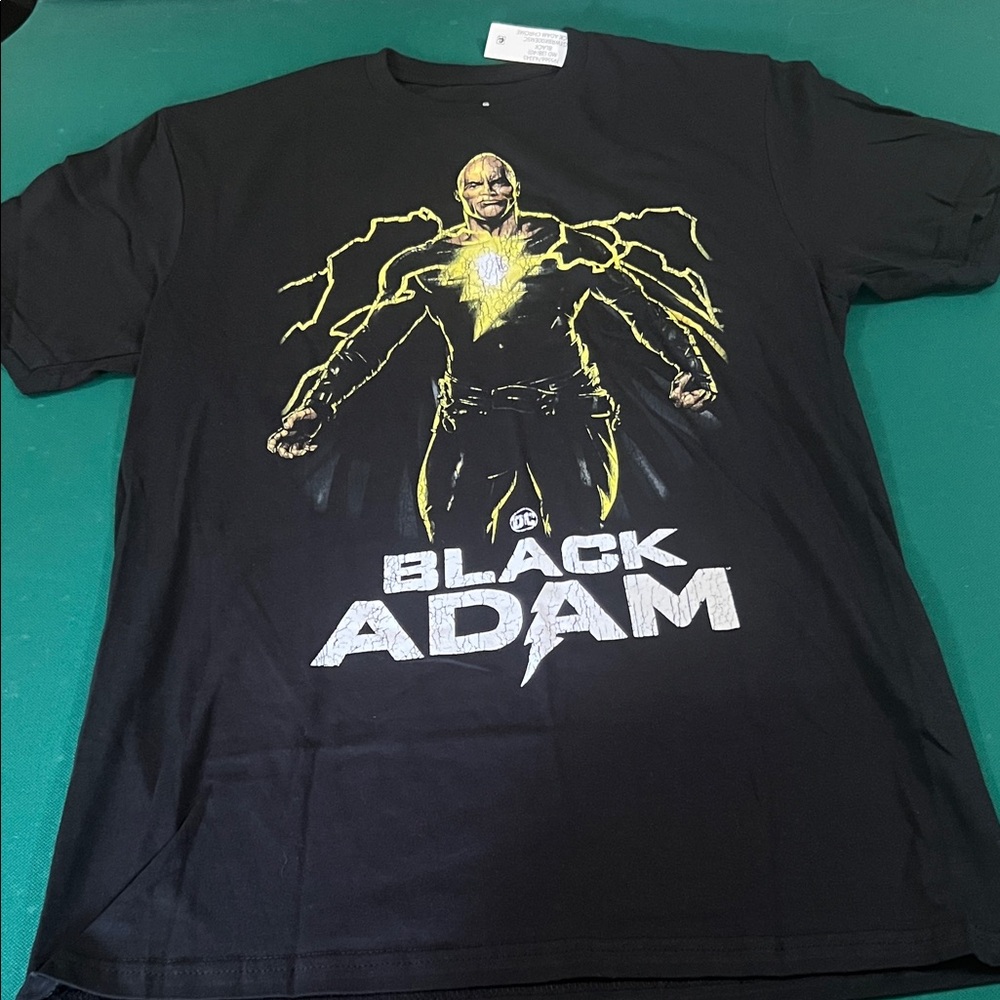 Black Black Adam Graphic Tee - Men the rock